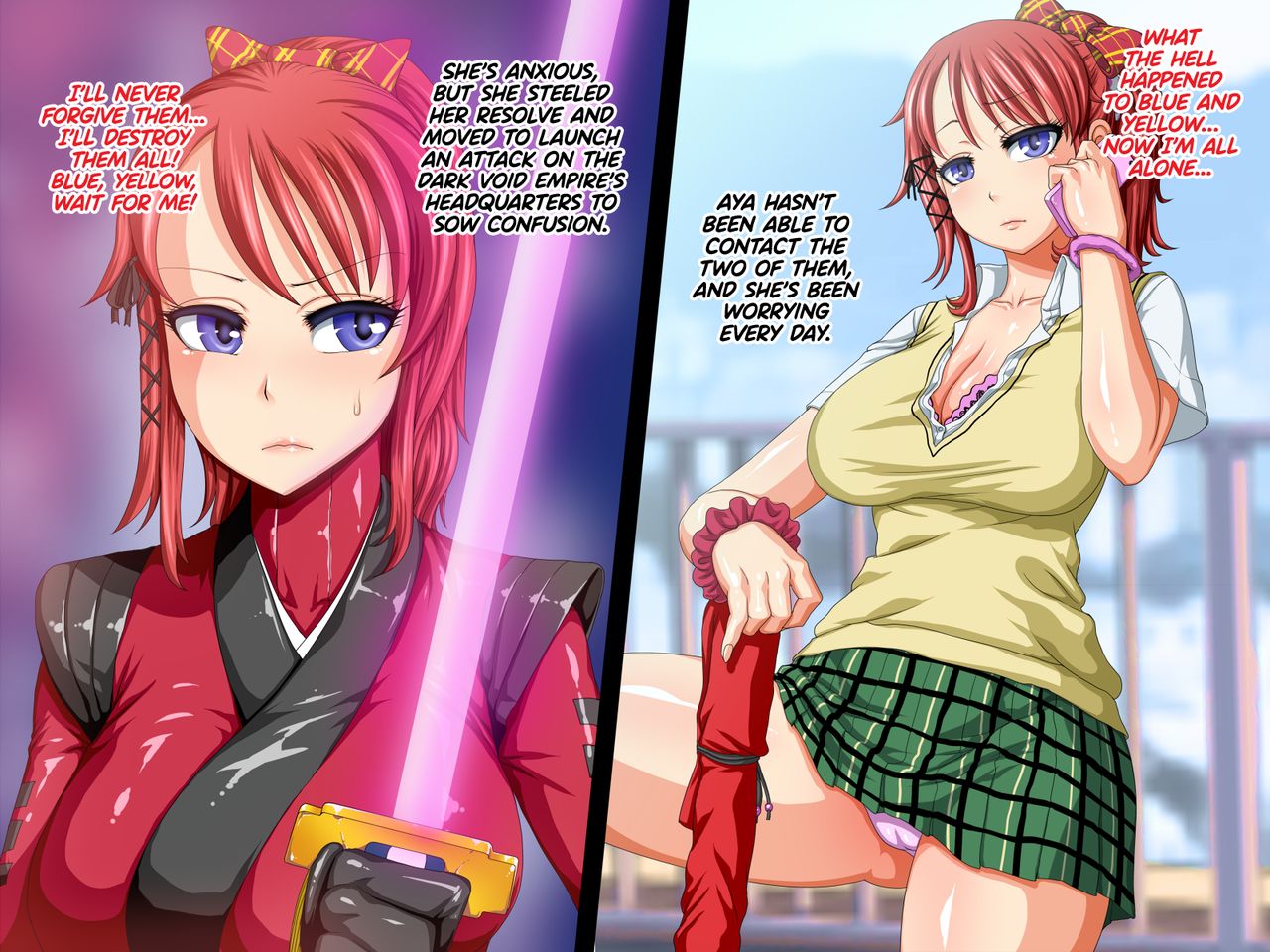 Kyonyuu Sentai Sangyarukan Red Akuochi Hen  =White Symphony= page 4 full