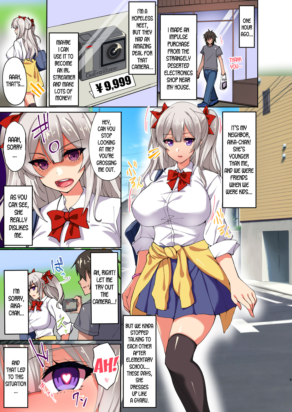 Daredemo Hatsujou Saiin!? Saiin Video Camera de Osananajimi no Bakunyuu Shojo Gal ga Ore Senyou no Onaho ni Naru made Choukyou Shite Mita! page 3 full