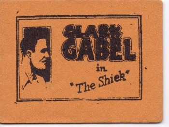 Clark Gabel in "The Sheik" cover