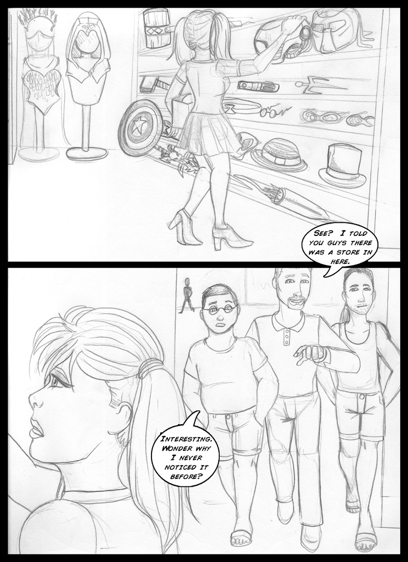 Weird Shop Trio page 1 full