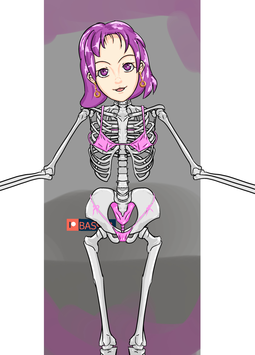 Skeleton Girl Image set 12p no text page 1 full
