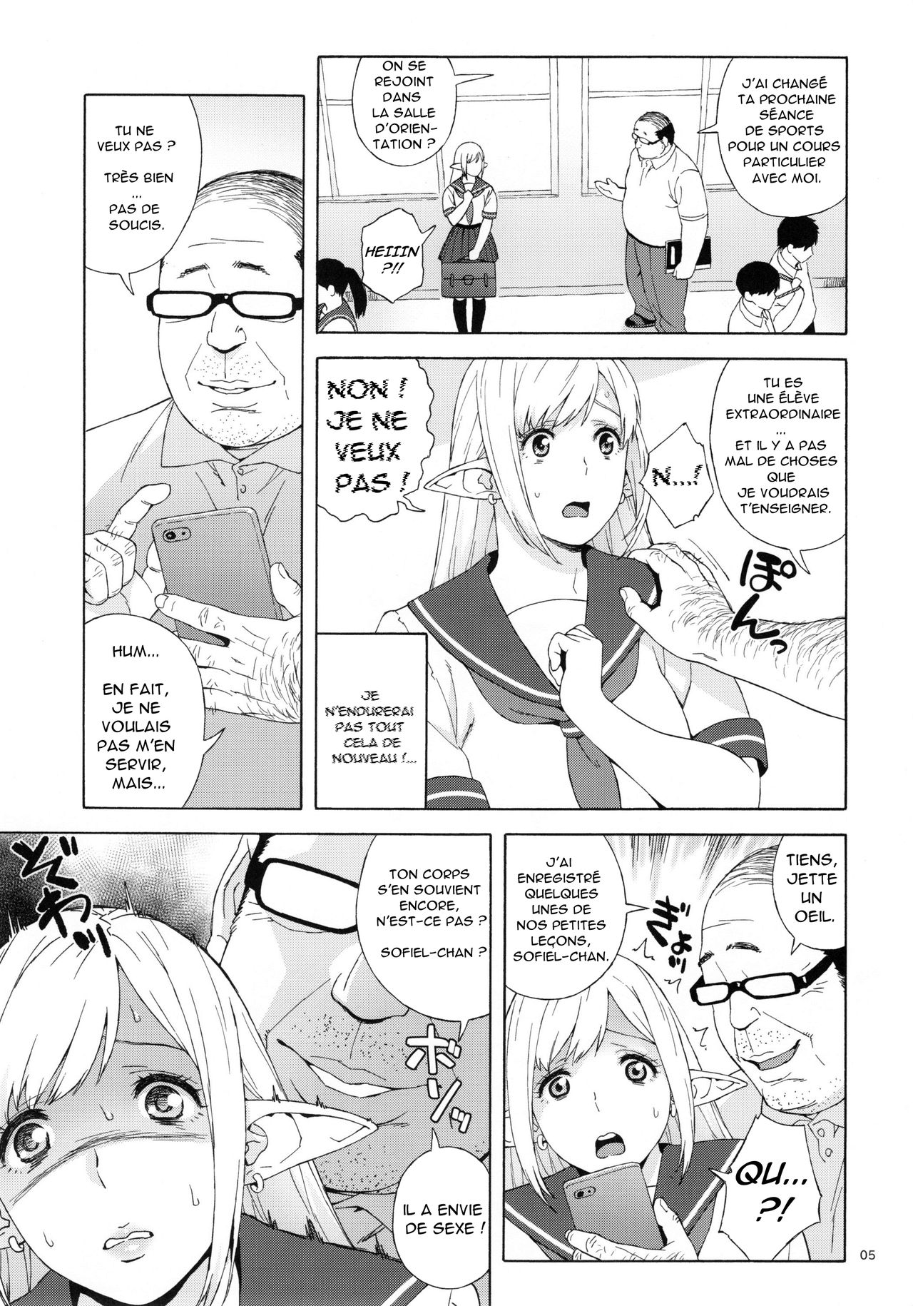 Tenkousei JK Elf 2 -Kegasareta Konyaku no Akashi- | l'étudiante elfe transferée 2 -cadeau de fiançailles- page 4 full