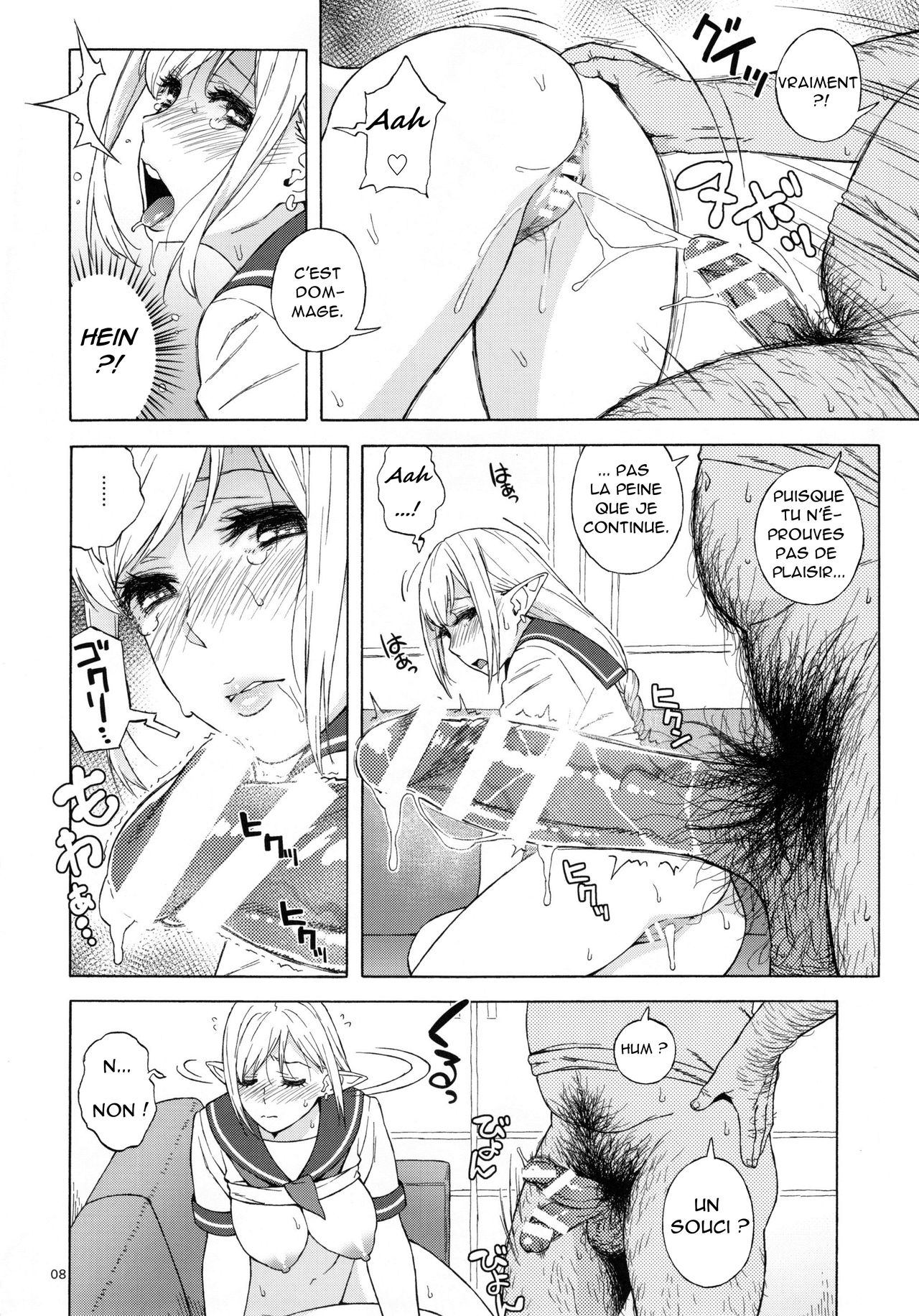Tenkousei JK Elf 2 -Kegasareta Konyaku no Akashi- | l'étudiante elfe transferée 2 -cadeau de fiançailles- page 7 full