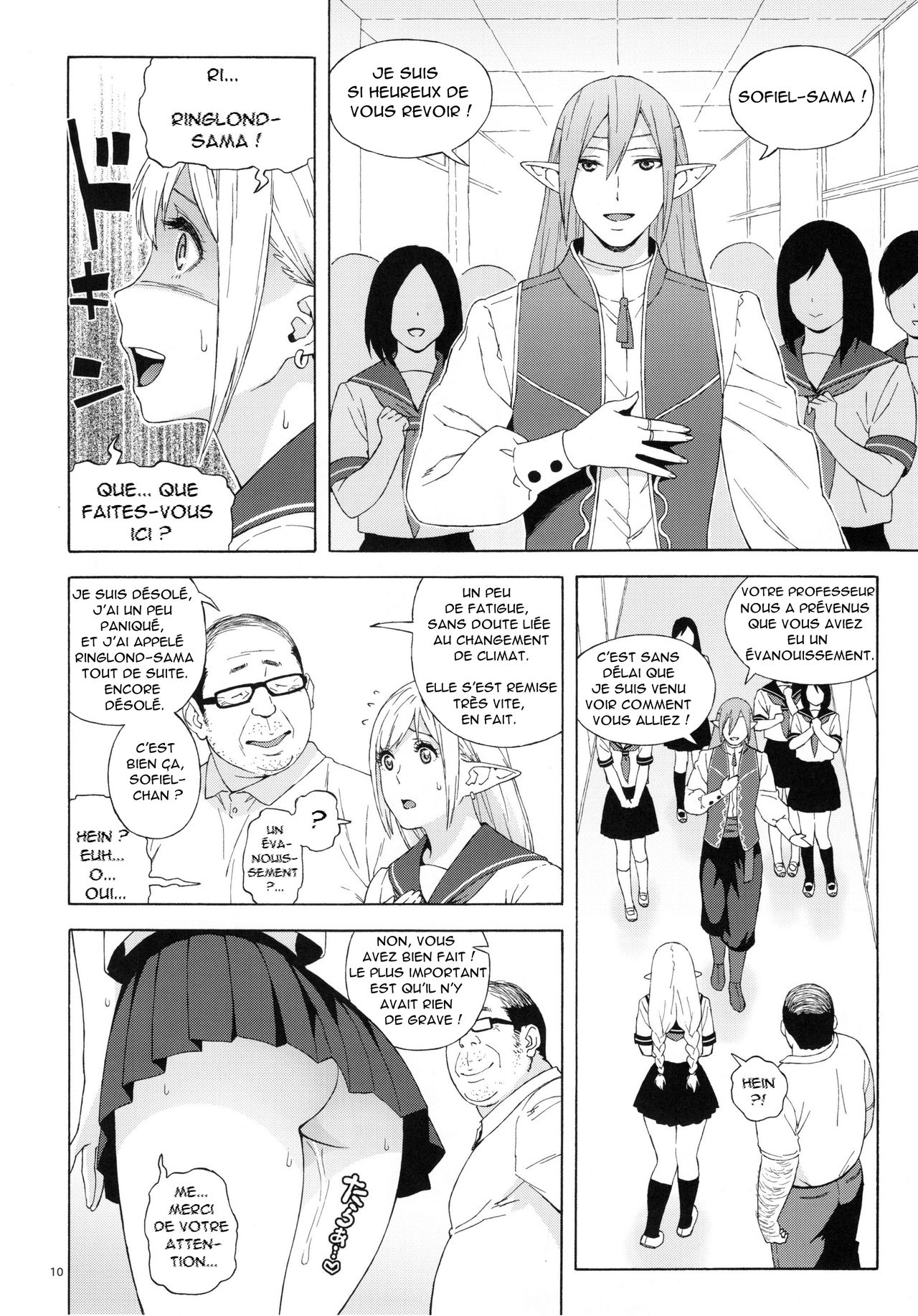 Tenkousei JK Elf 2 -Kegasareta Konyaku no Akashi- | l'étudiante elfe transferée 2 -cadeau de fiançailles- page 9 full