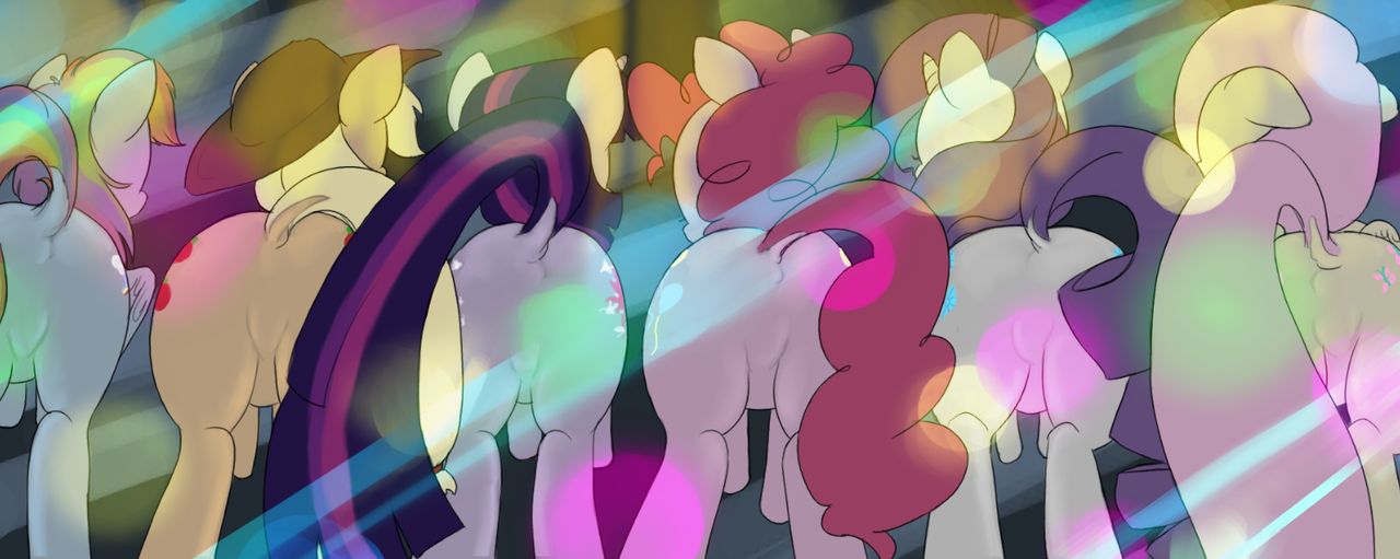 Mane Six Presenting Hindquarters 2 page 7 full