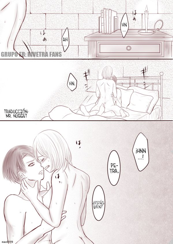 Rivetra Doujinshi Levi x Petra "UNA DECISIÓN SIN REMORDIMIENTOS" page 2 full