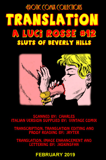 ROSSWE #12 - SLUTS OF BEVERLY HILLS - A JKSKINSFAN / JRYTER TRANSLATION cover