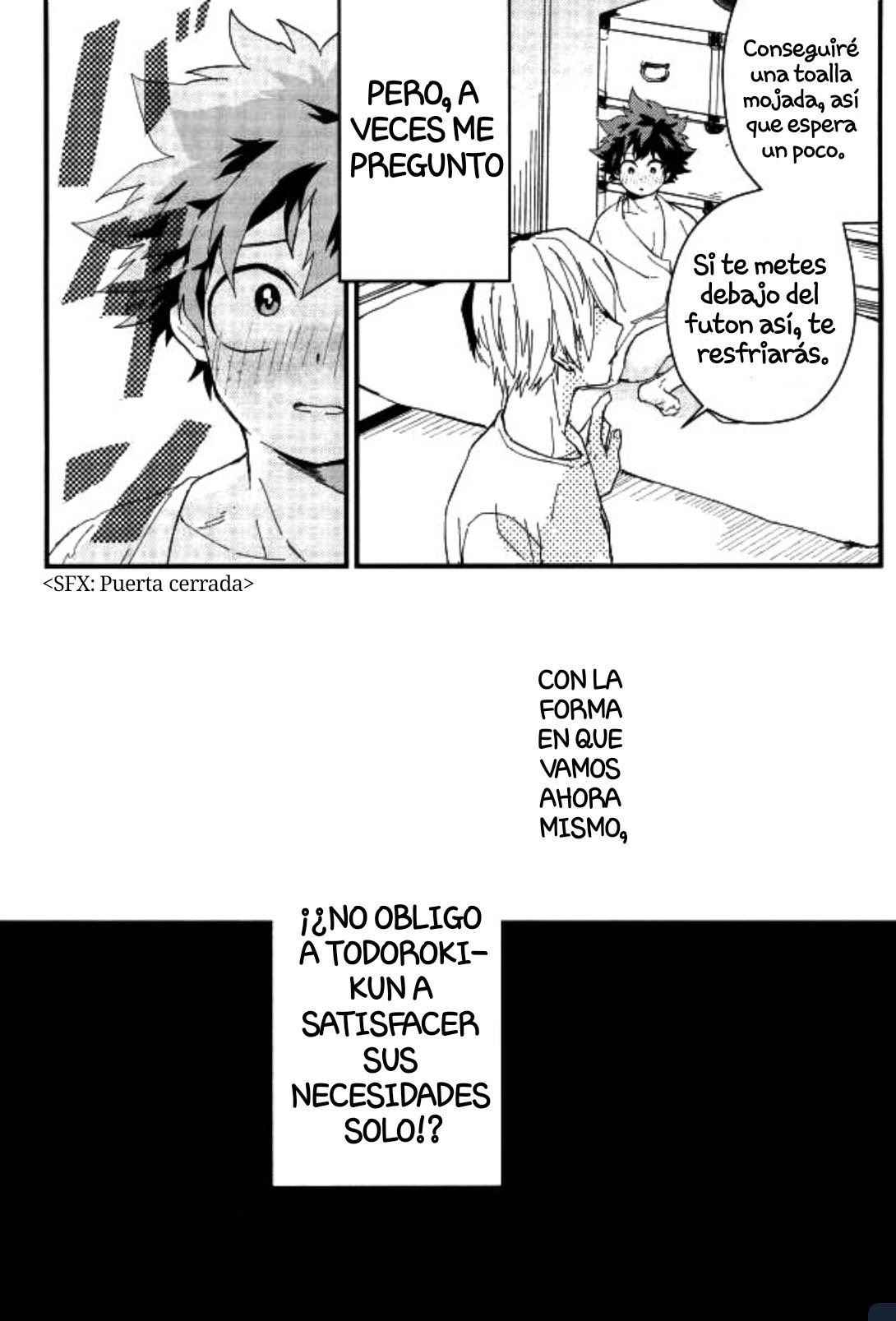 Midoriya-kun to Todoroki-kun ga Taiiku Souko de xxx suru Hon | Midoriya-kun Y Todoroki-kun Son XXX En El Armario De Suministros De La Eh page 6 full