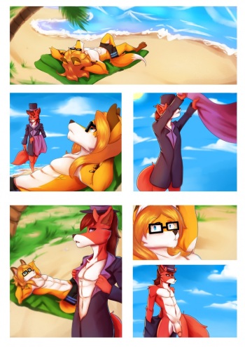 A Foxy Day At The Beach cover