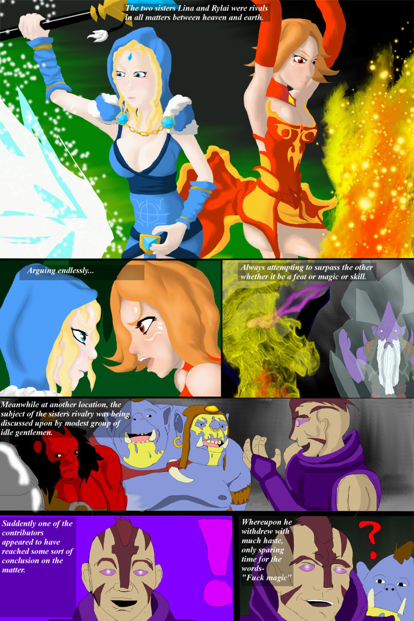 Lina and Rylai  Part 1&amp;2 page 1 full