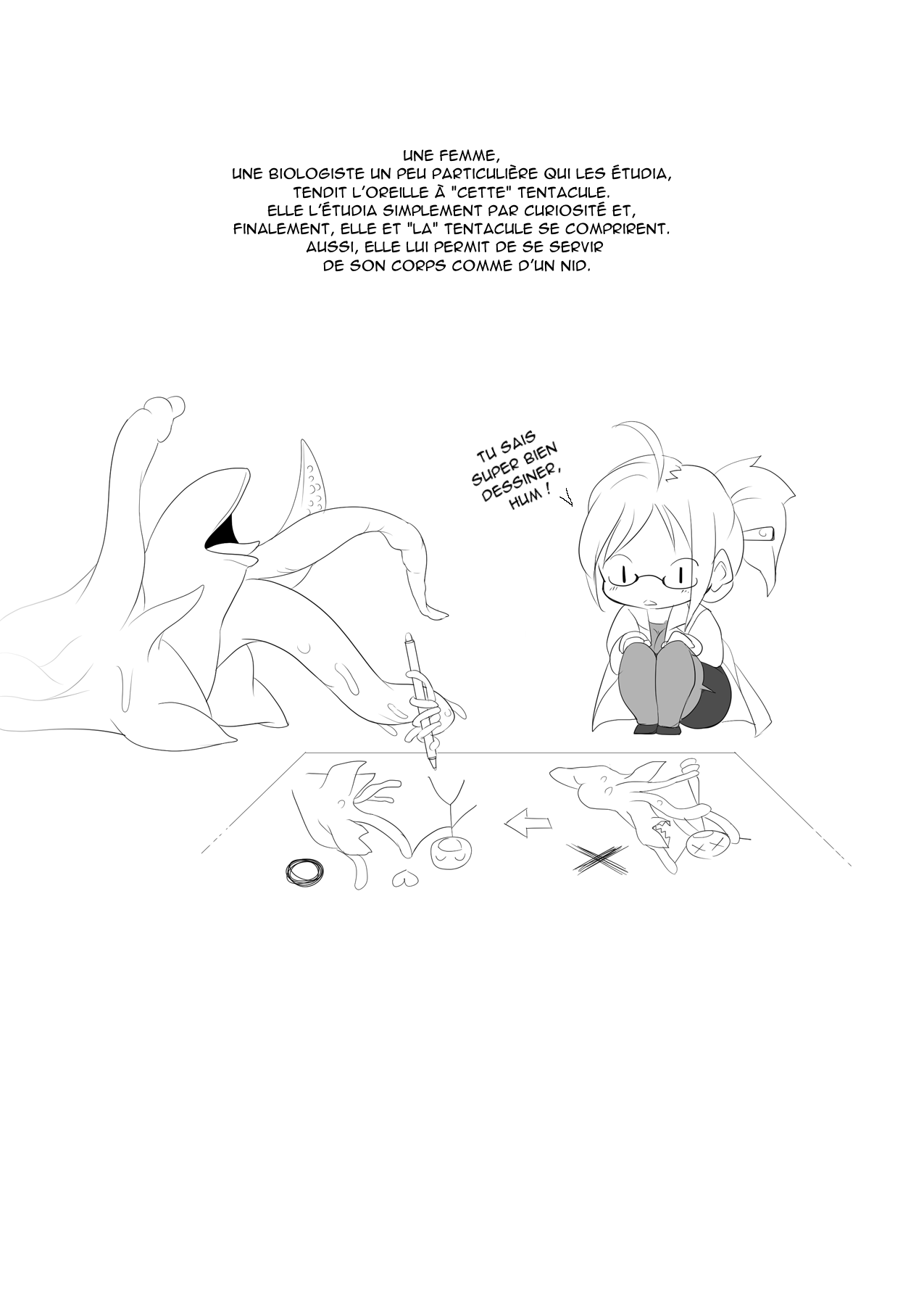 Igyo no Kimi to | The Strange Creature and I   Decensored page 3 full