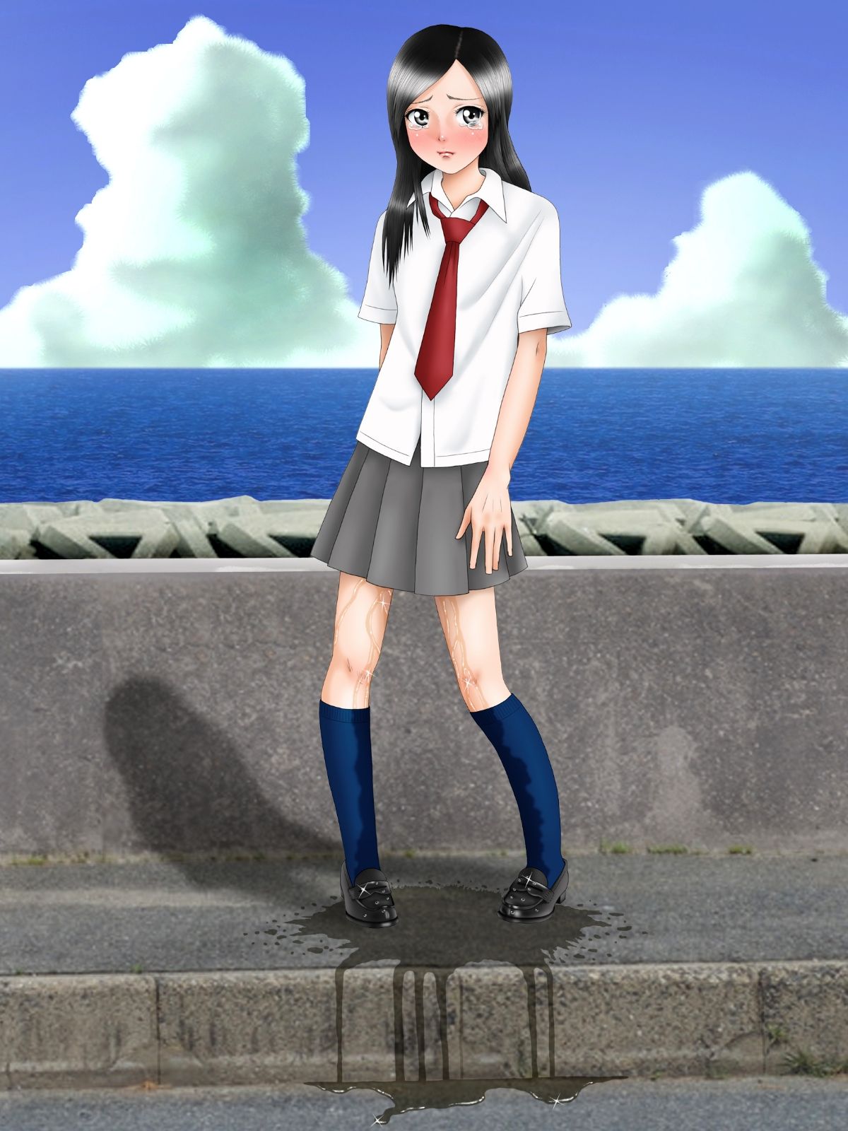 Omorashing Musume page 4 full