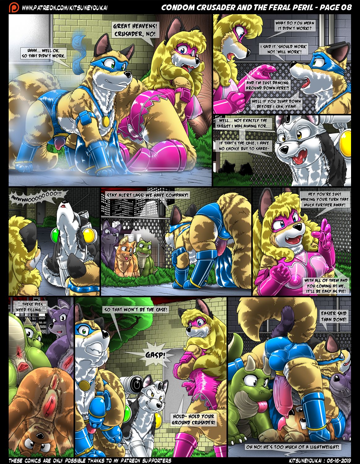 Condom Crusader and the Feral Peril page 8 full