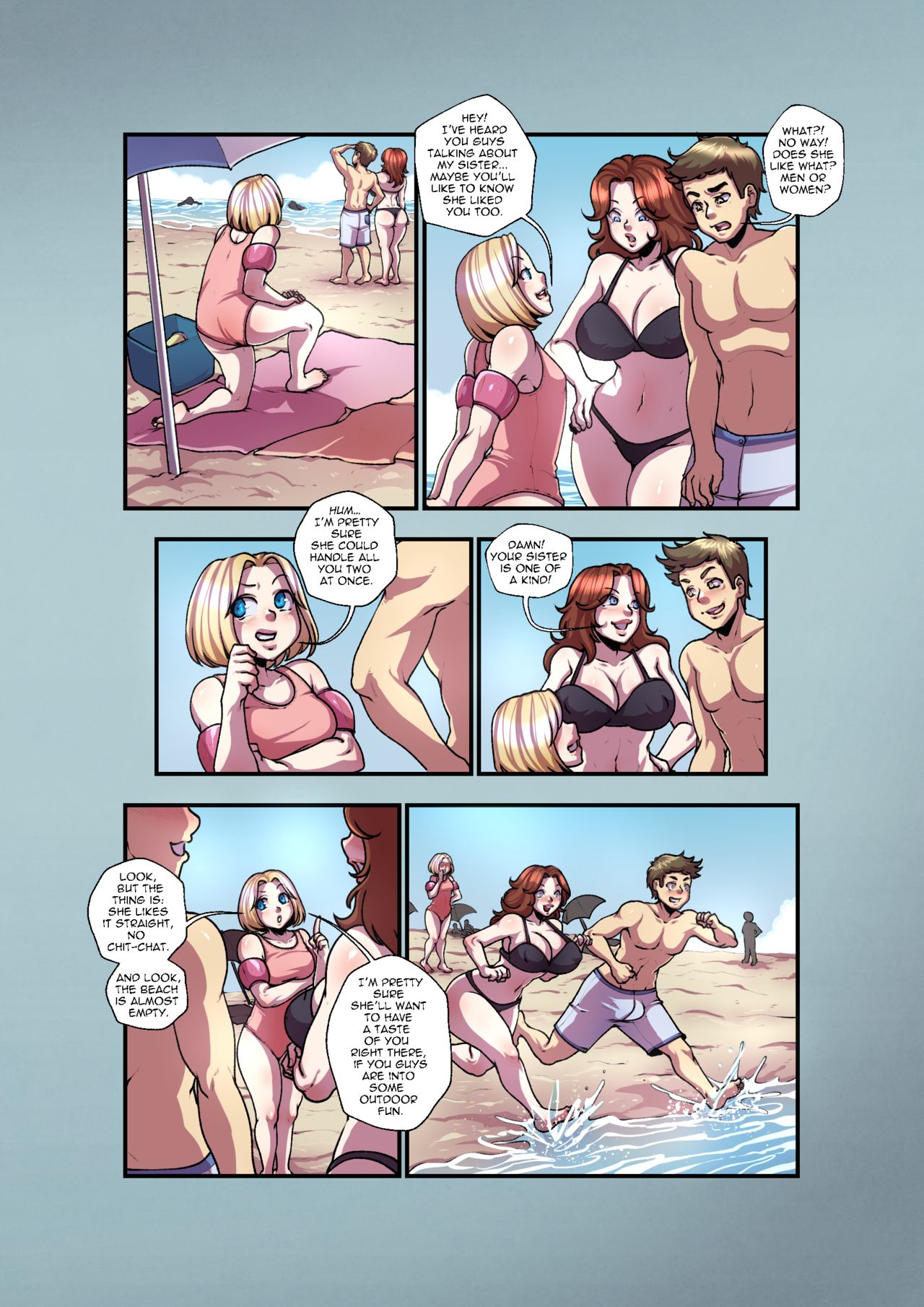 Gabi and Emily in 'Busy days' page 5 full