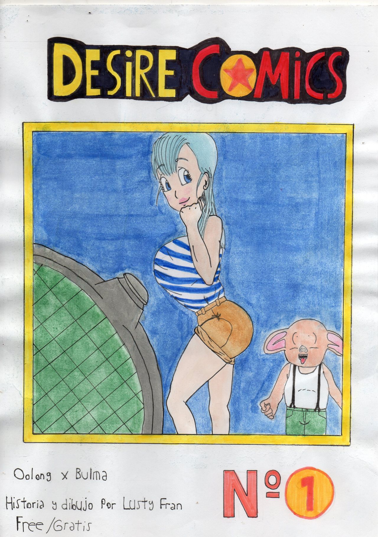 Desire Comics Nº1 : Oolong X Bulma page 1 full