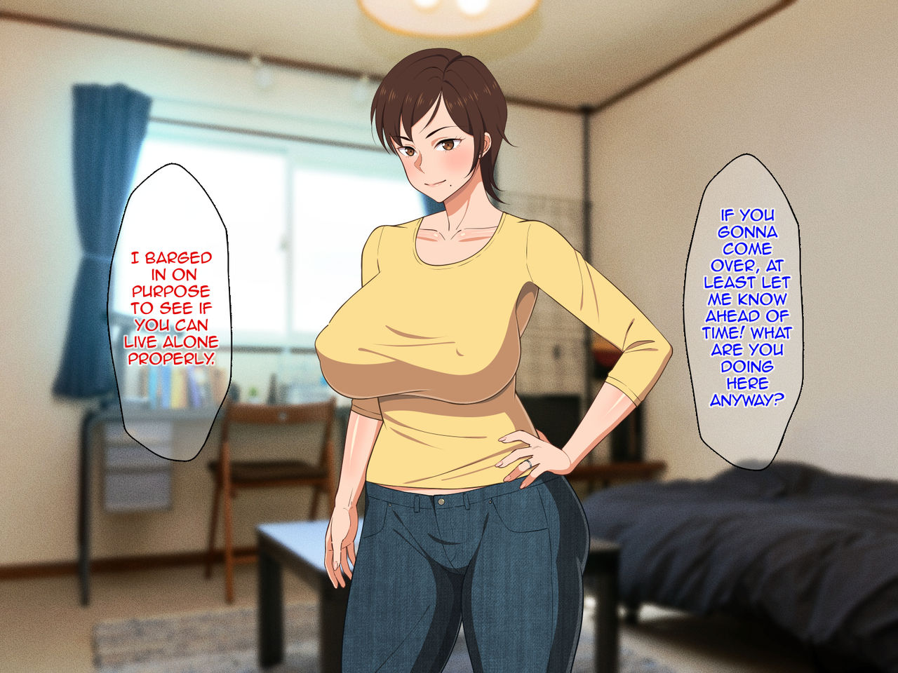Okoru To Kowai Kaasan dakedo Aegigoe Wa Kawaii | My Mother is Scary when Angry but Her Moans Are so Cute page 5 full