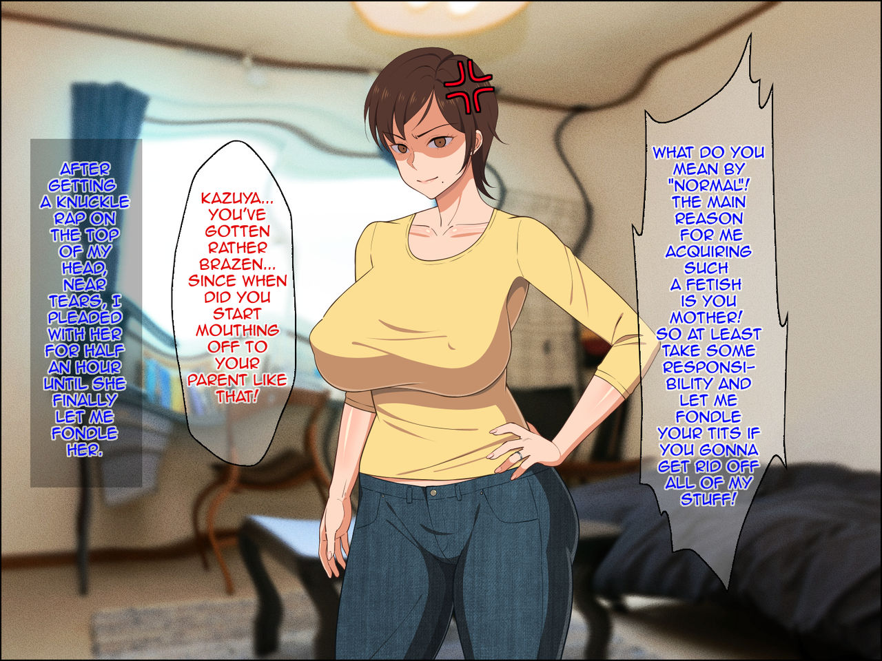 Okoru To Kowai Kaasan dakedo Aegigoe Wa Kawaii | My Mother is Scary when Angry but Her Moans Are so Cute page 8 full