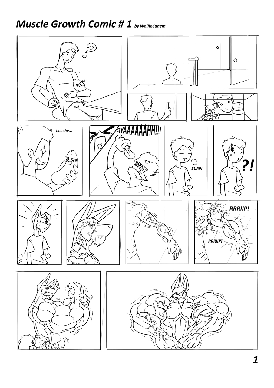 Muscle Growth Comic page 1 full