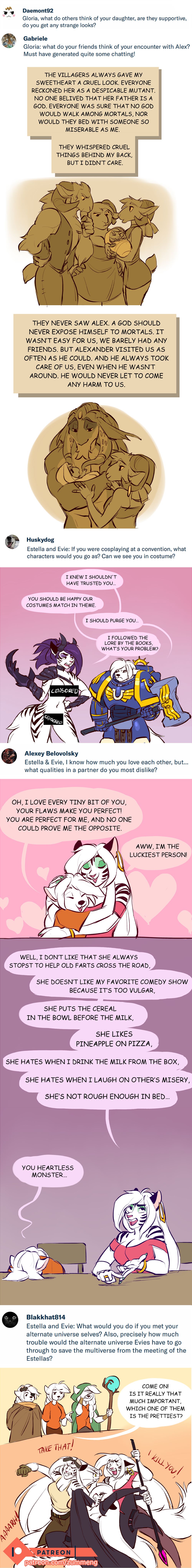 Patreon Q&amp;A page 4 full