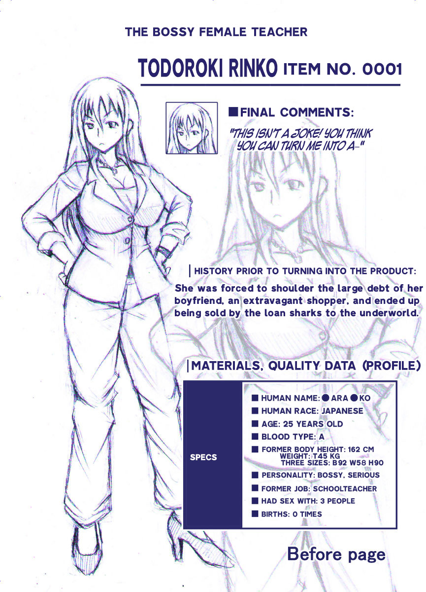 Discarded Plans: Female Body Modification Catalog page 1 full