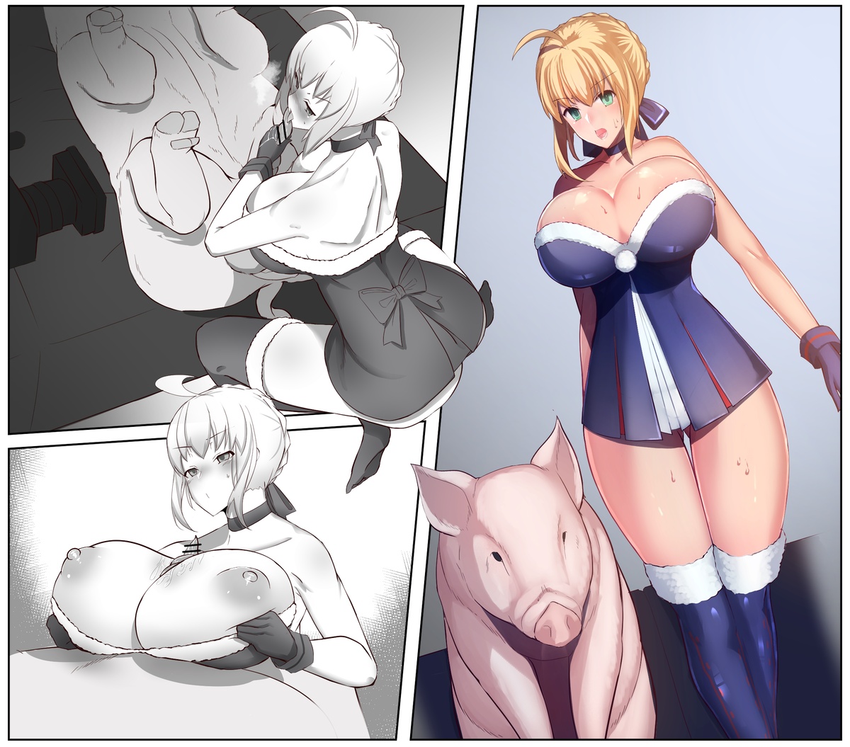 Artoria no Santa Cos NTR Butakan AV Satsuei page 6 full
