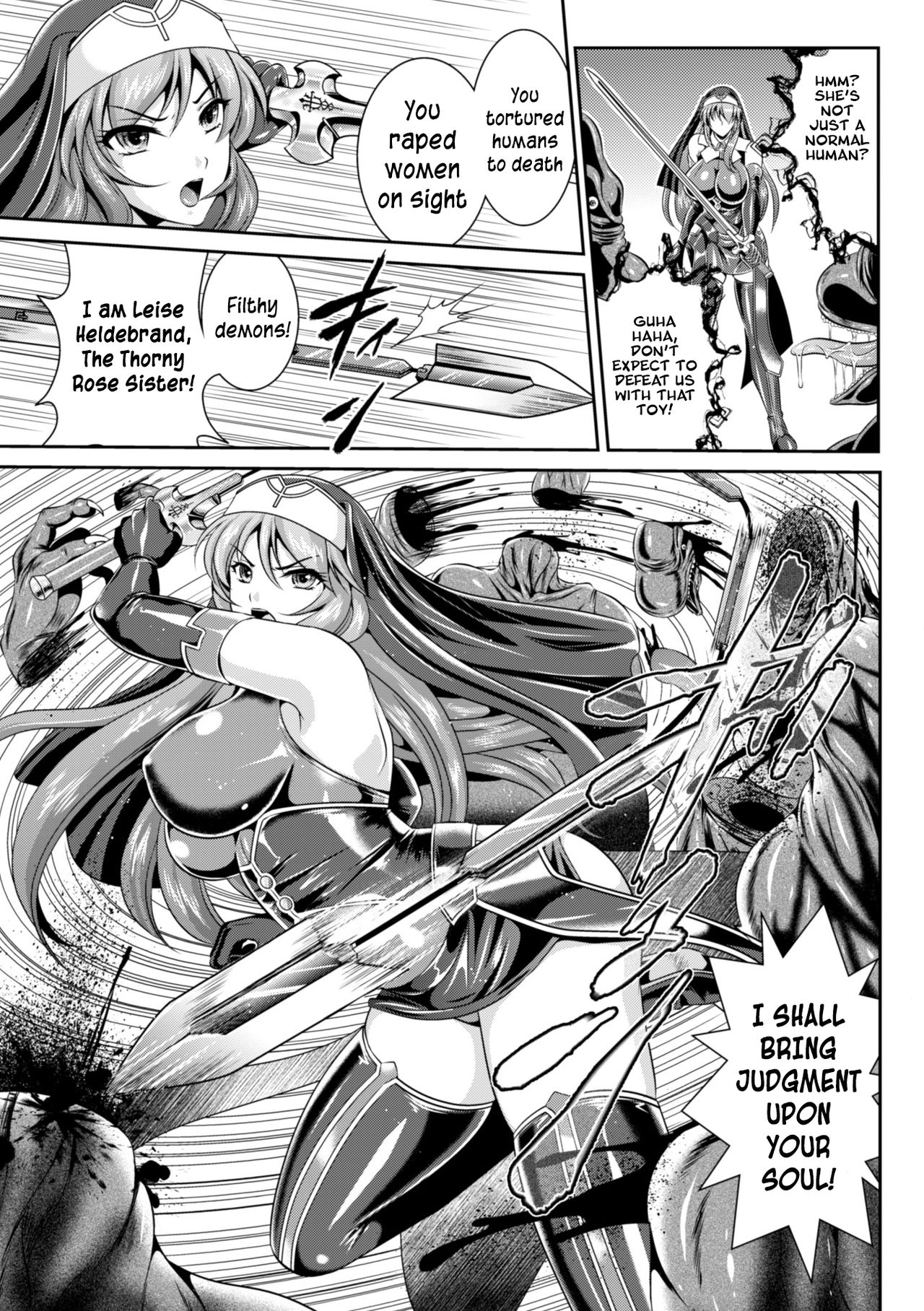 Nengoku no Liese Inzai no Shukumei | Liese’s destiny: Punishment Of Lust On The Slime Prison Ch. 1-4 page 8 full