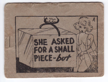She Asked for a Small Piece - but cover