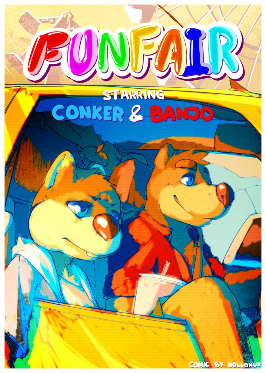 FUNFAIR, starring Conker &amp; Banjo page 1 full