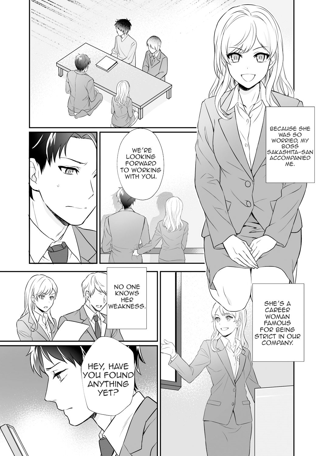 Capsule Hotel ni Tomattara Oni Joushi ga Ore no Shita de Torogao ni Natta 1-3 | Staying at a capsule hotel my demon boss makes a torogao under me Ch. 1-3 page 4 full