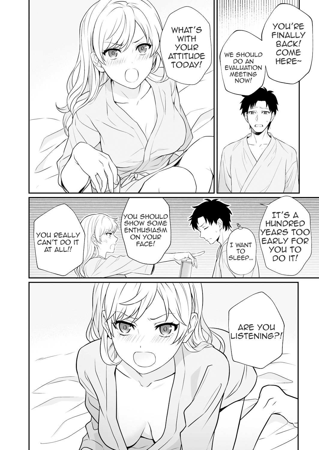 Capsule Hotel ni Tomattara Oni Joushi ga Ore no Shita de Torogao ni Natta 1-3 | Staying at a capsule hotel my demon boss makes a torogao under me Ch. 1-3 page 8 full