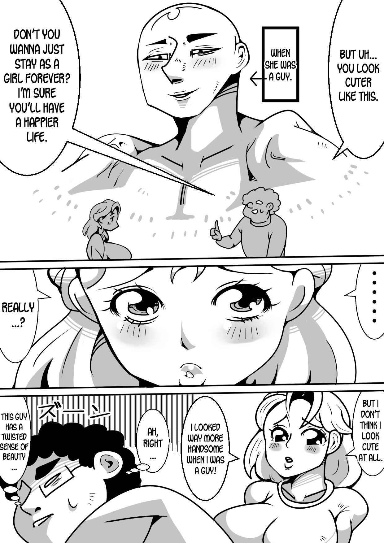 Nyotaika Shita Tomodachi ga Yattekita Hanashi page 6 full