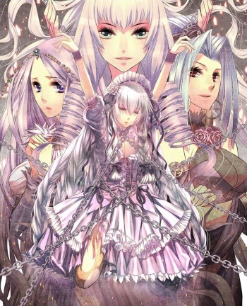 Rakuen e no Athanasia ~Otokonoko Maid to Sannin no Himegimi, Inbi Naru Kairaku to Tousaku no Sono~ cover