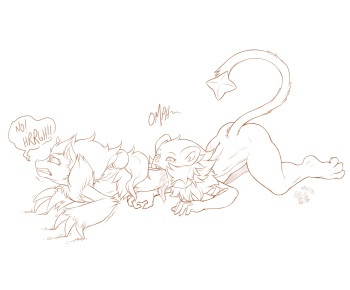 Luxray eats Zoroark cover