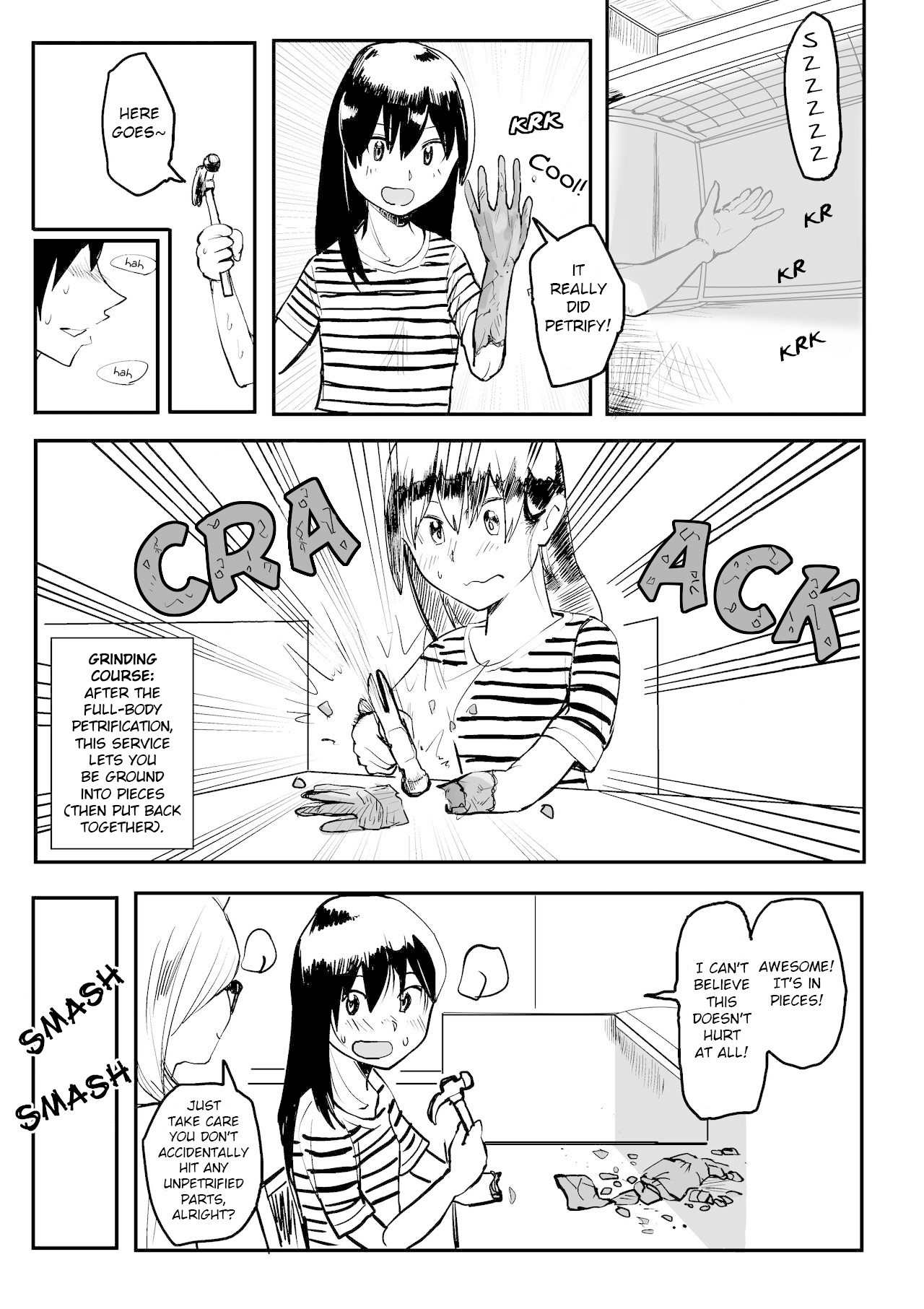 Sekka Shite Konagona ni Saretai Joshi | The Girl Who Wanted to be Petrified and Ground Up page 3 full