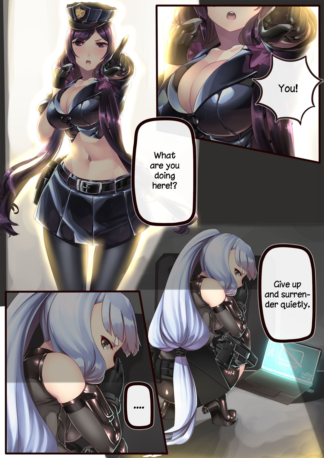 Police Hie to Kaitou Murakumo no Asobi | Police Hie and Phantom Thief Murakumo Play page 1 full
