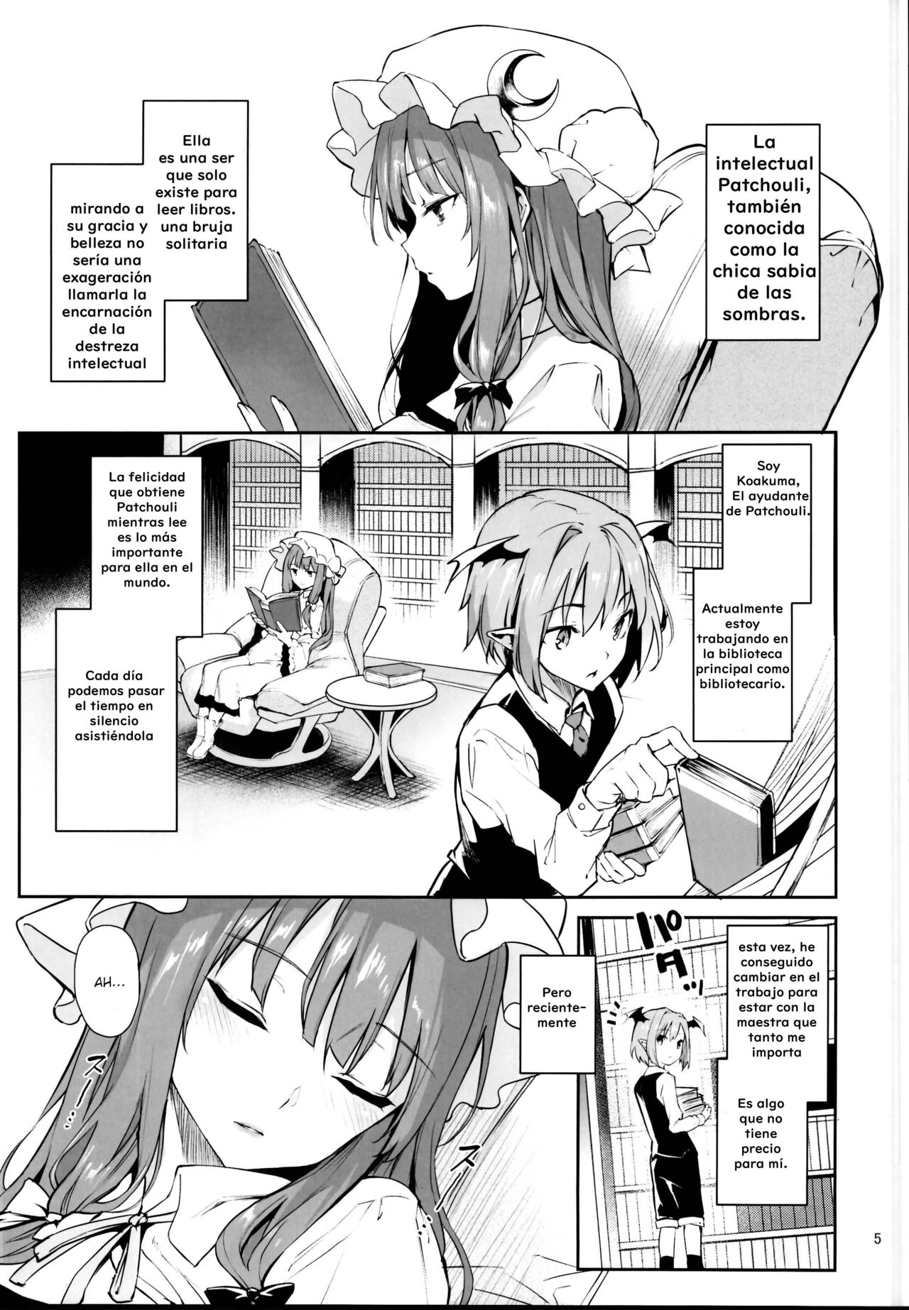 Inemuri Jouzu no Daitoshokan | Un buen descanso en la gran biblioteca page 5 full