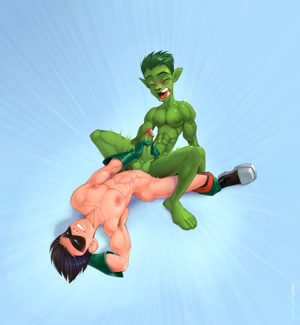 Robin tops Beast Boy Reward page 10 full