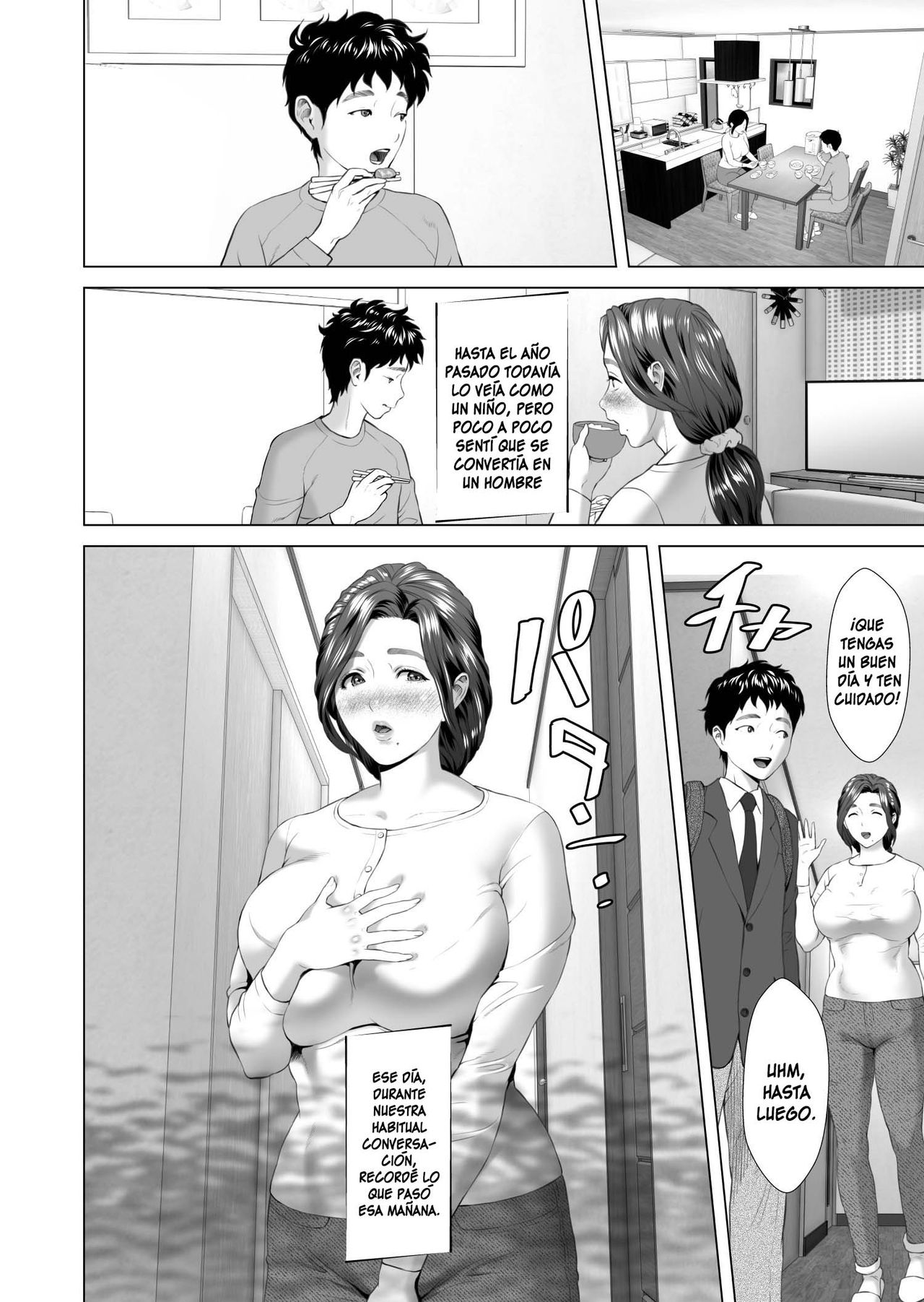 Kinjo Yuuwaku Musuko o Yobai ni Sasou Haha Hen | ¡Madre seduce a su hijo para una visita nocturna! Seducción en el vecindario page 6 full