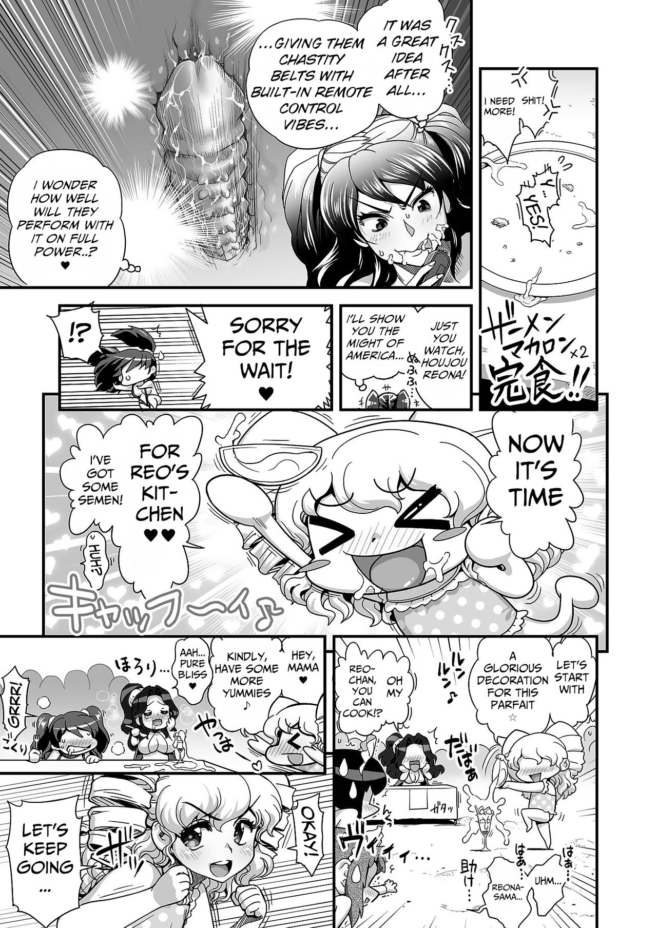 Energy Kyo-ka!! ~Bakunyuu JK. Gachi Zeme Hatsujou Chuu!~ Omata de Nukarete Okuchi de Gokugoku? Yuujou to Fukujuu no Semen Gourmet Match!? page 10 full