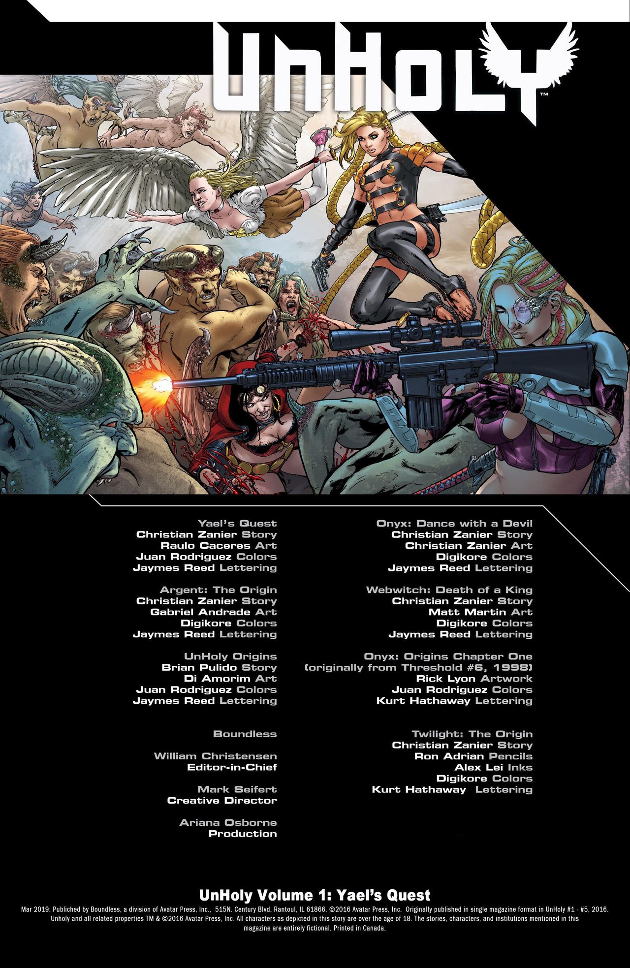 Unholy - Volume 1: Yaels Quest page 3 full
