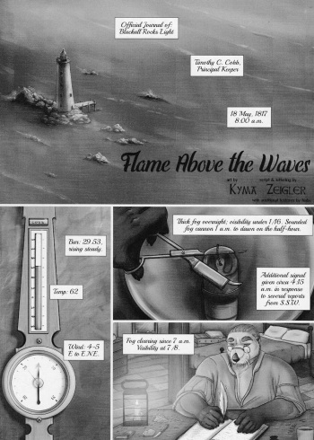 FLAME ABOVE THE WAVES cover