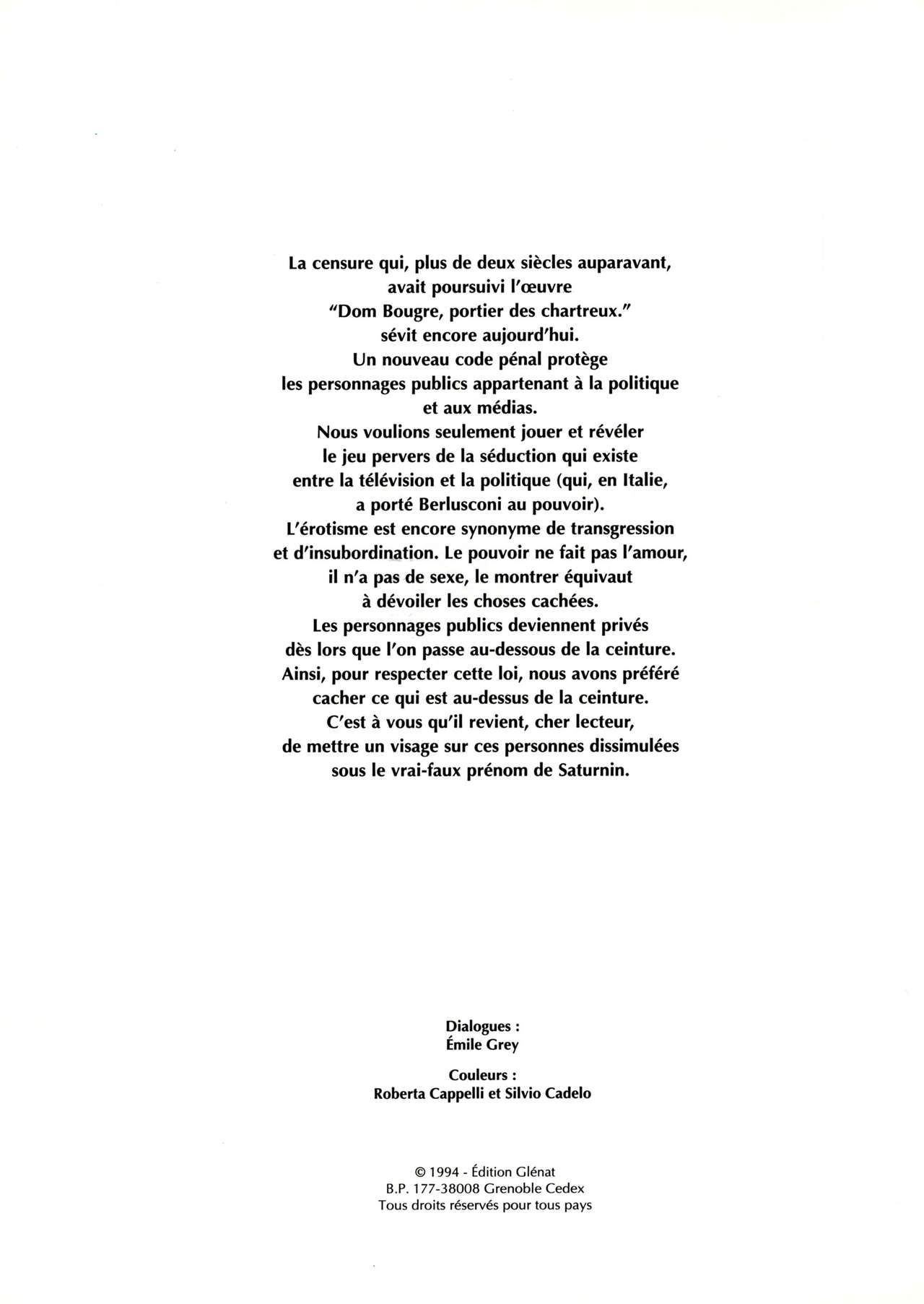 Les plaisirs de Saturnin ou L'enfer interdit page 5 full