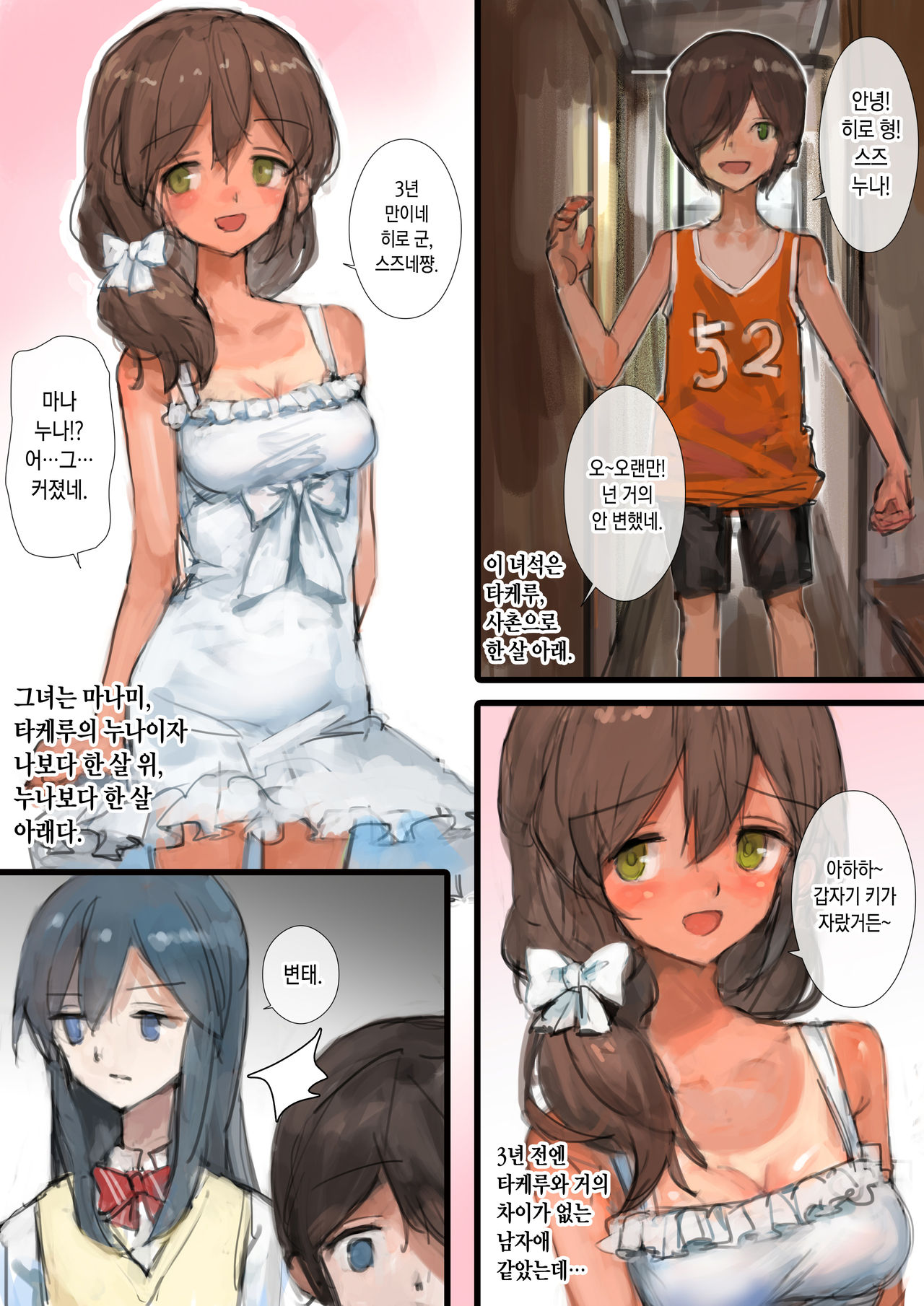Hi ni Yakeru made ~Inaka no Itoko to Ane to Otouto~ | 살이 탈 때까지 ~시골의 사촌남매와 누나와 동생~ page 4 full