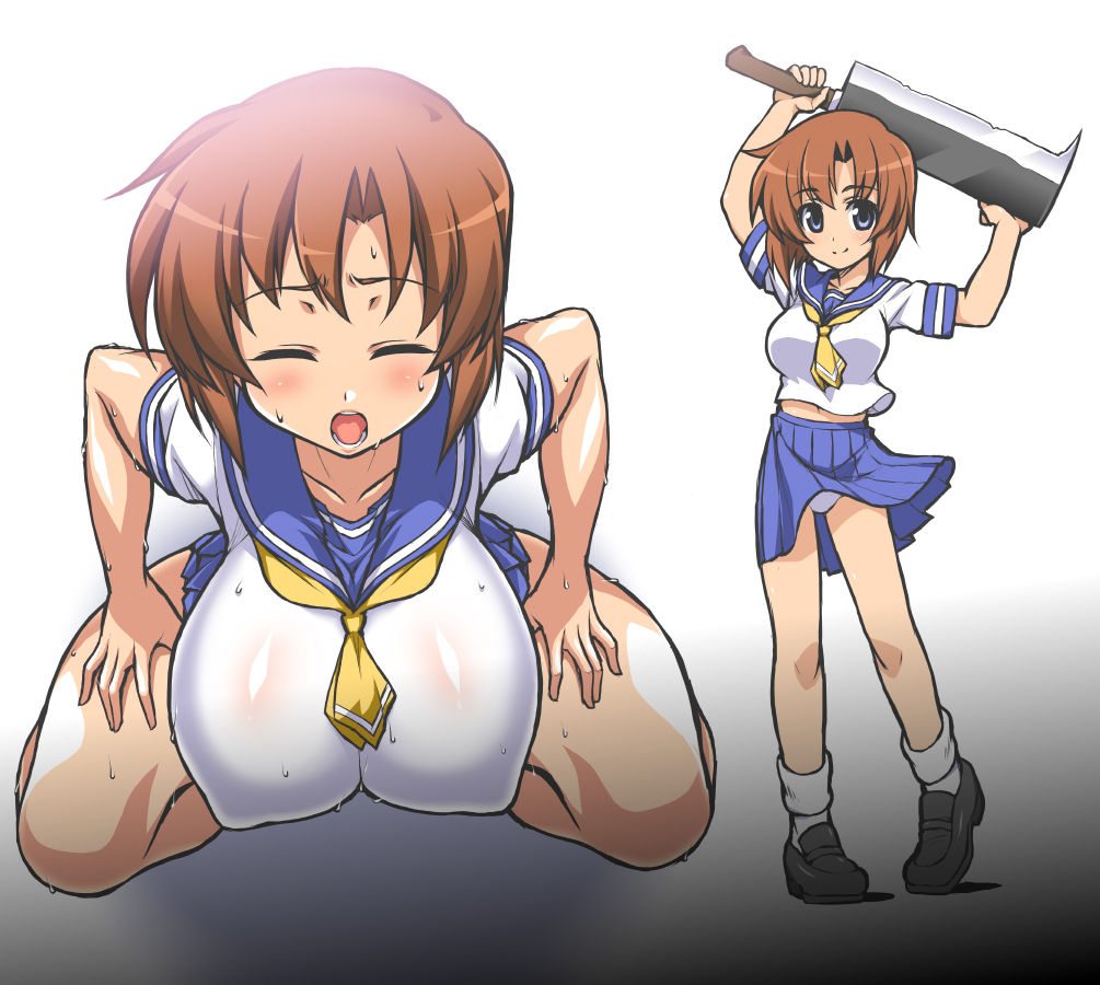 higurashi rena muchimuchi bakunyu chikuchin self paizuri hyottoko Fela kaijin senno page 2 full