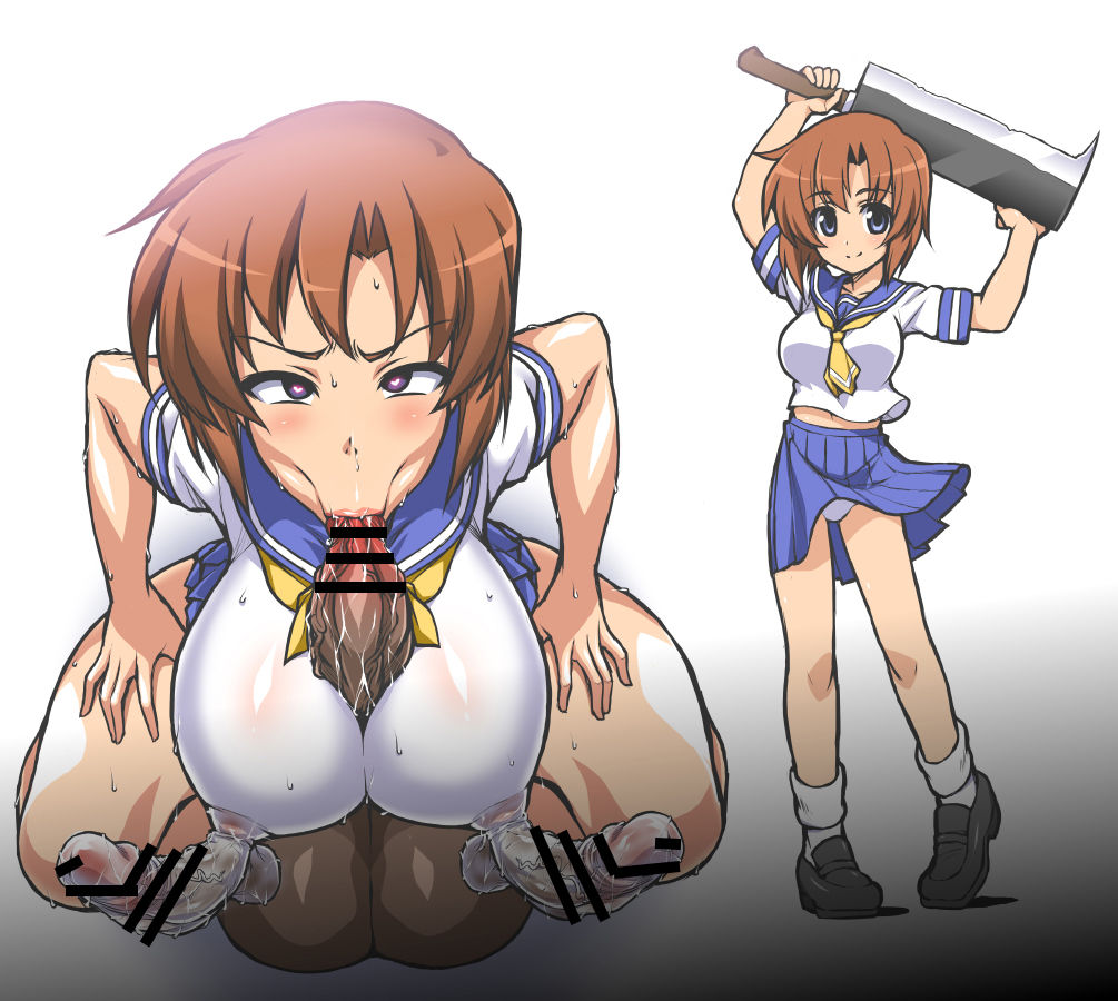 higurashi rena muchimuchi bakunyu chikuchin self paizuri hyottoko Fela kaijin senno page 8 full