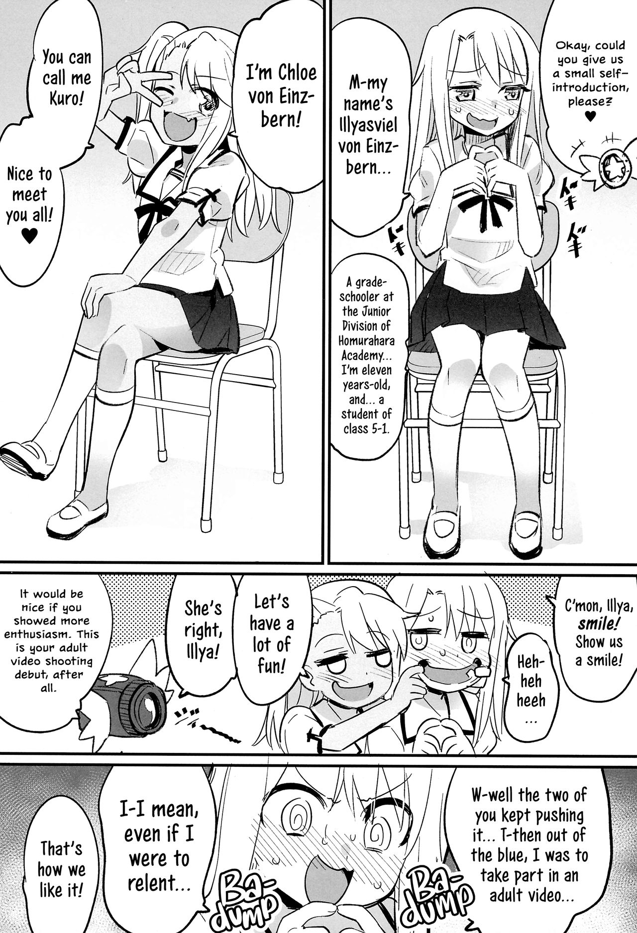 Illya to Kuro no Dohentai Kounai Roshutsu Sex!! | Illya and Kuro, the Kinky Girls having Public Sex at their School! page 2 full