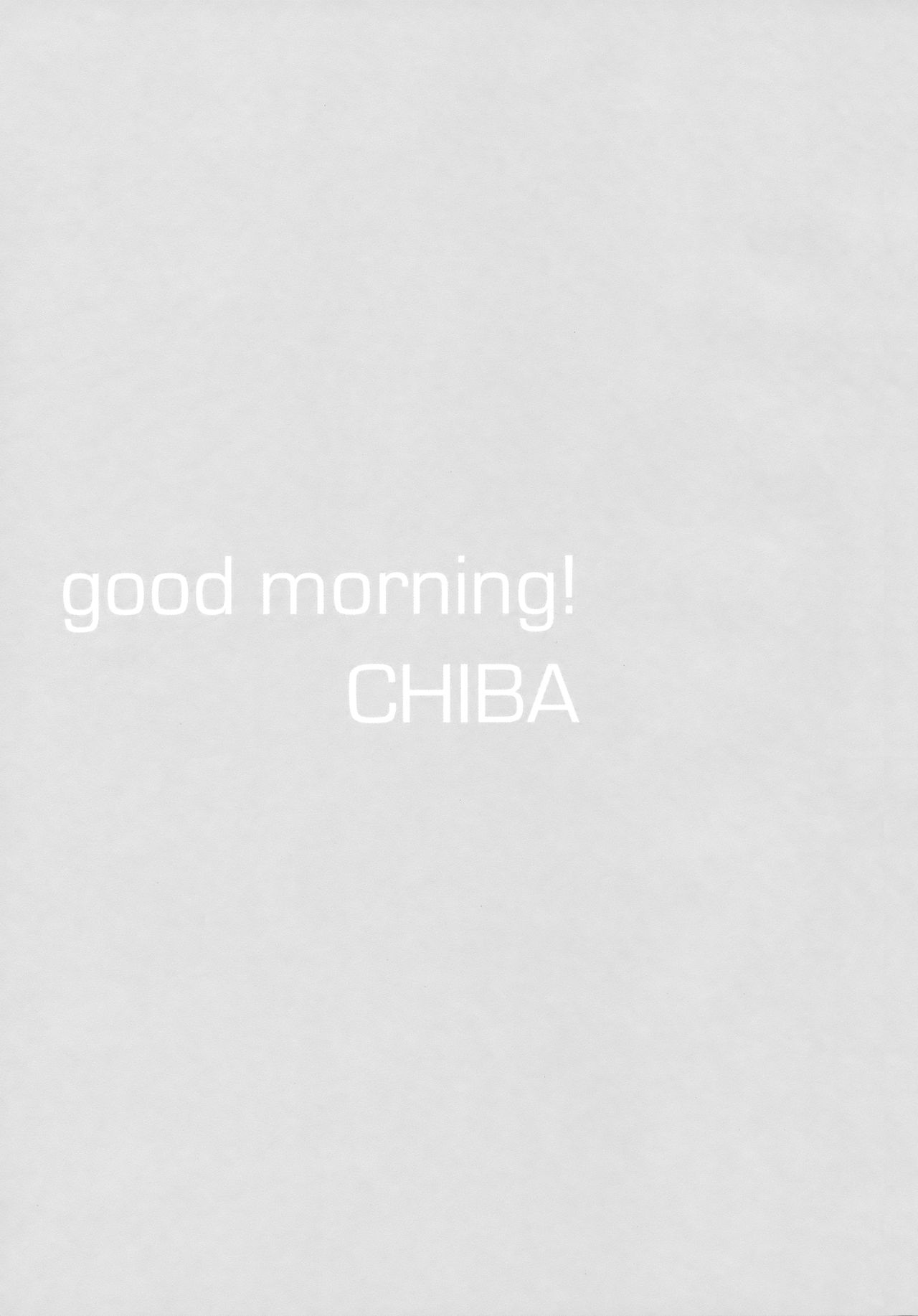 Good Morning Chiba page 2 full