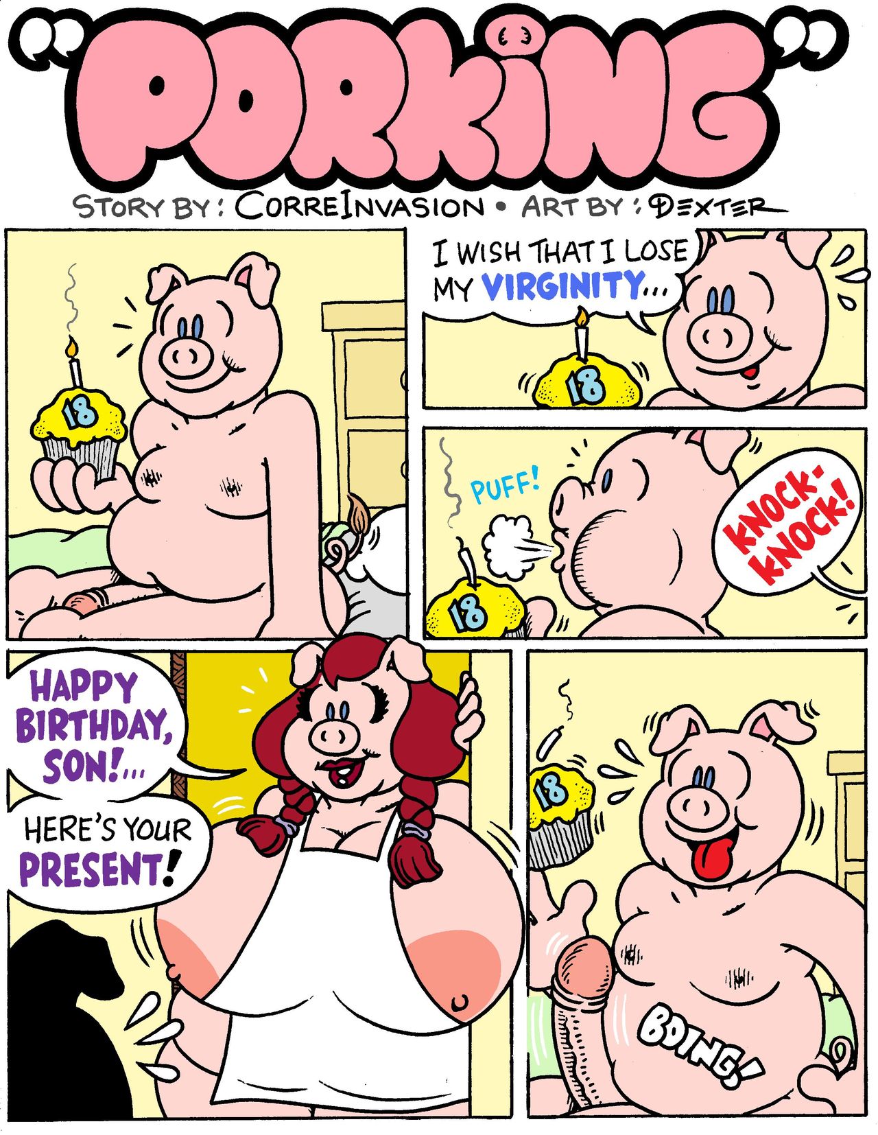 Dexter Cockburn:  Porking page 1 full