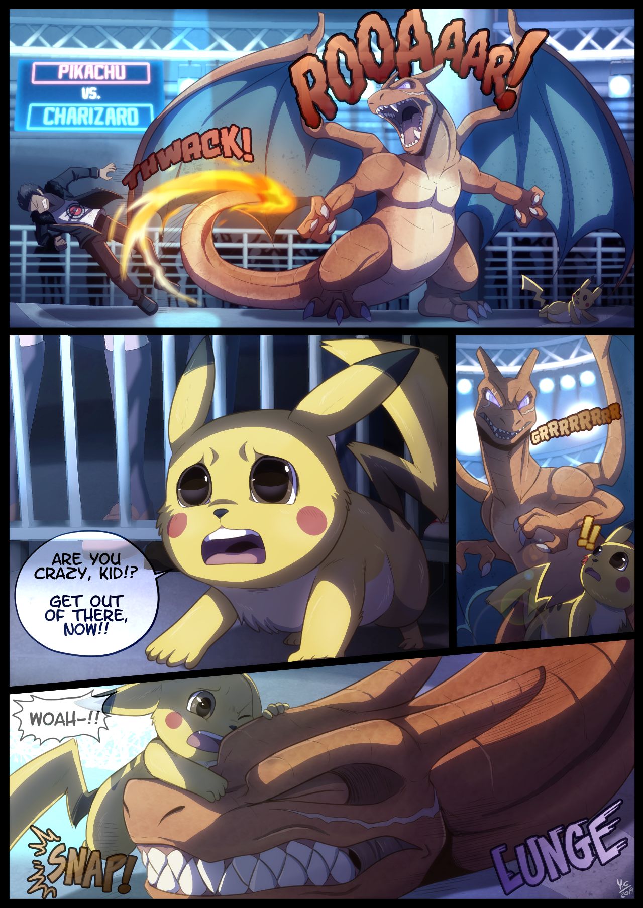 Detective Pikachu - Cage Battle Bad End page 2 full
