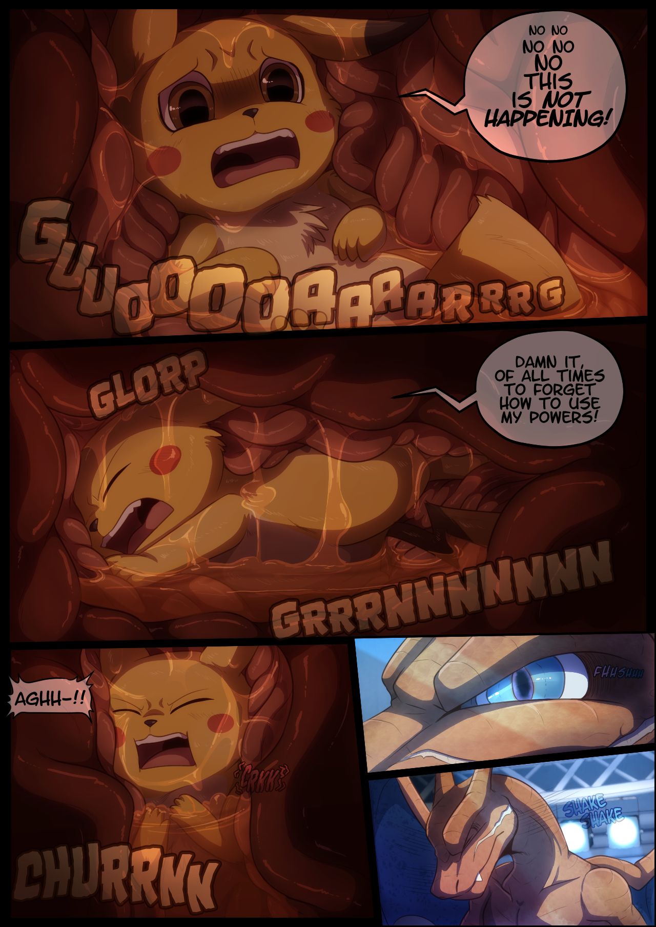 Detective Pikachu - Cage Battle Bad End page 7 full